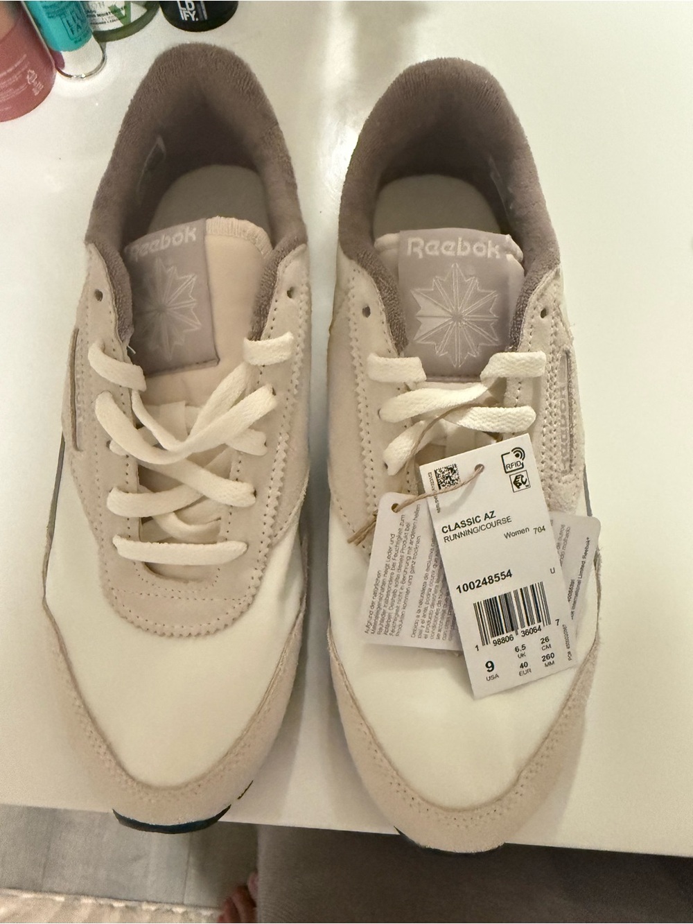 Reebok Classic AZ Women's Cream & Light Taupe Sneakers